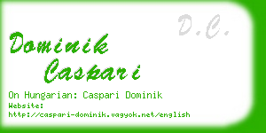 dominik caspari business card